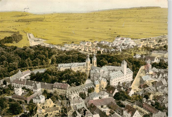 Bad Mergentheim Blick auf das Hoch und Deutschmeister Schloss Fliegeraufnahme