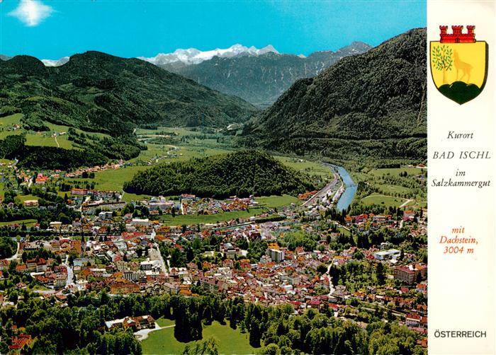 Bad Ischl Salzkammergut AT Fliegeraufnahme mit Dachstein