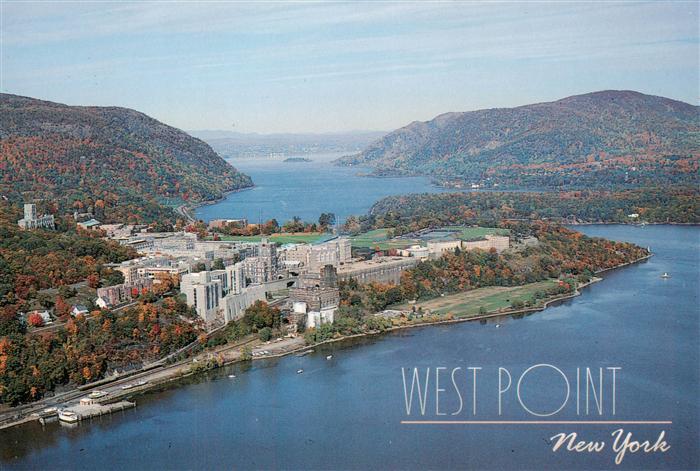 New York City US Military Academy West Point Fliegeraufnahme
