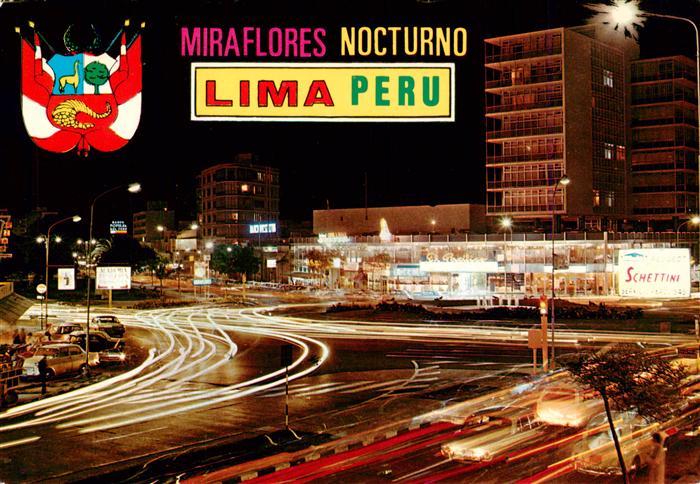 Lima  Peru Miraflores Nocturno