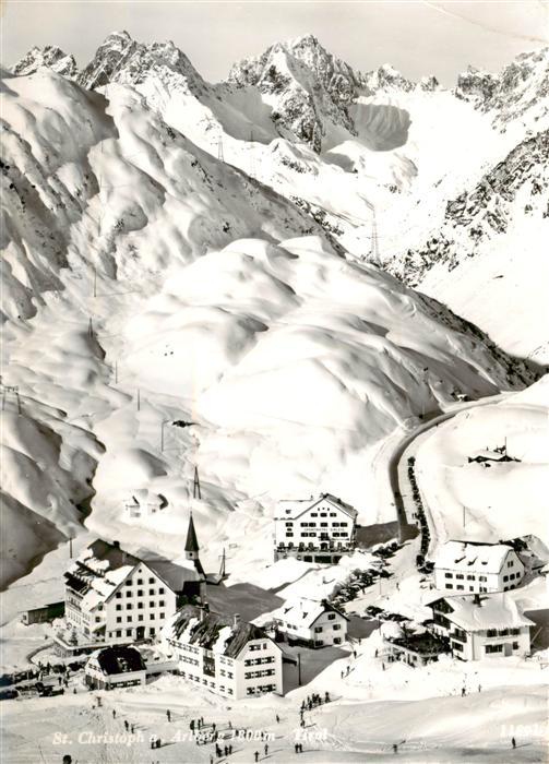 St Christoph Arlberg Tirol AT Fliegeraufnahme
