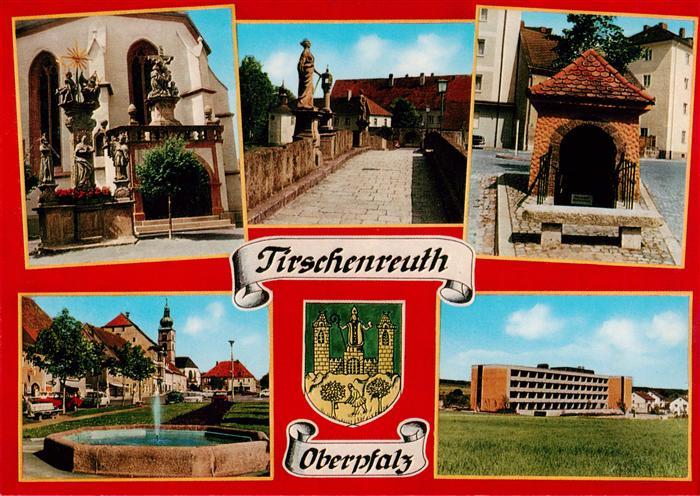 Tirschenreuth Kirche Brunnen Bruecke Teilansichten