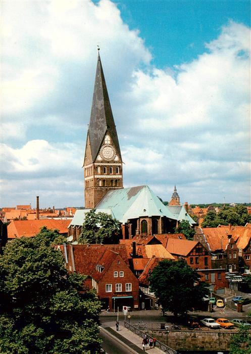 LueNEBURG  CITY Johanniskirche und Turm der Michaelskirche