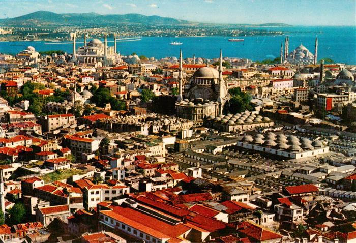 Istanbul Constantinopel TK St Sophia and the Bleue Mosque in the old city