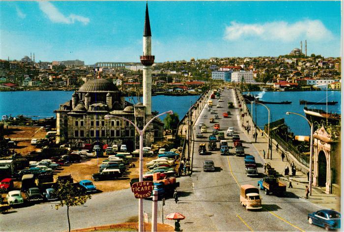 Istanbul Constantinopel TK The mosque of Sokullu and Atatuerk bridge