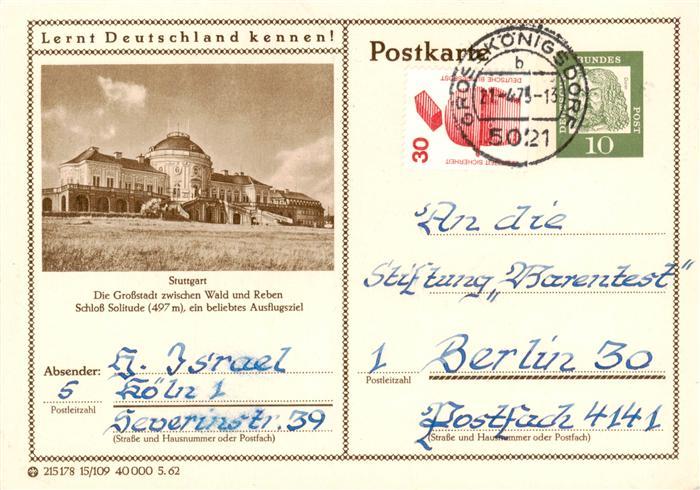 STUTTGART  CITY Schloss Solitude