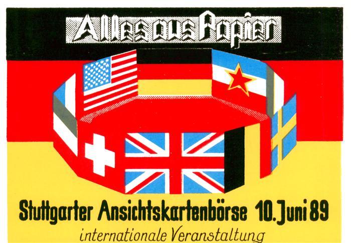 STUTTGART  CITY Ansichtskartenboerse 1989