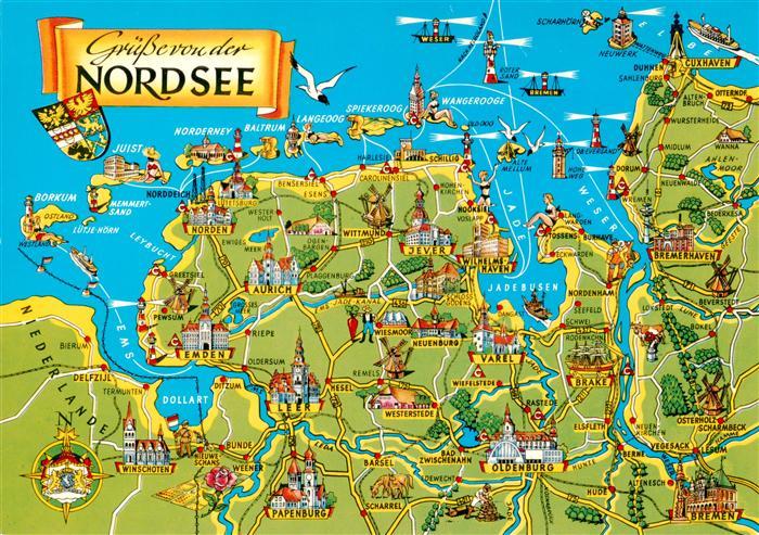 Ostfriesland Gebietskarte