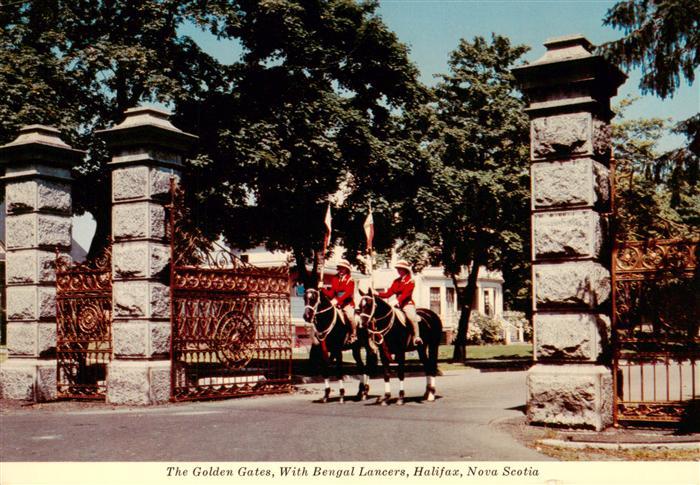 Halifax Nova Scotia Canada The Golden Gates With Bengal Lancers