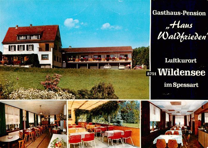 Wildensee Unterfranken Spessart Eschau Gasthaus Pension Haus Waldfrieden Gastrae