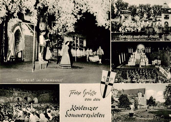 Koblenz  Rhein Blumenhof Schauspiel Promenadenkonzert Operette auf dem Rhein Ser