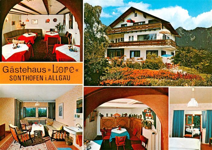 Sonthofen  Oberallgaeu Gaestehaus Lore Gastraeume Zimmer