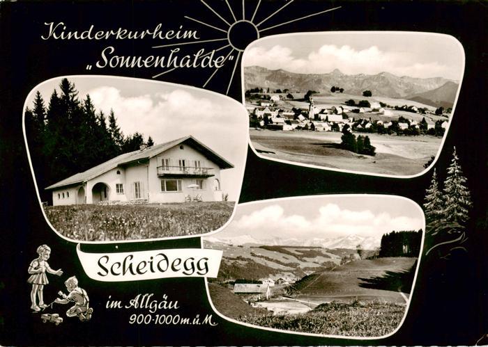 Scheidegg Allgaeu Kinderkurheim Sonnenhalde Panorama