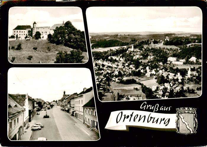 Ortenburg Niederbayern Schloss Fliegeraufnahme Strassenparti