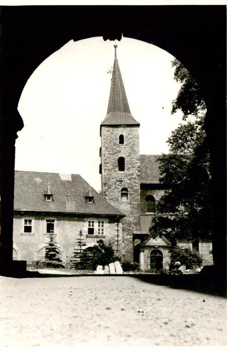 Halberstadt Durchblick zur Huysburg