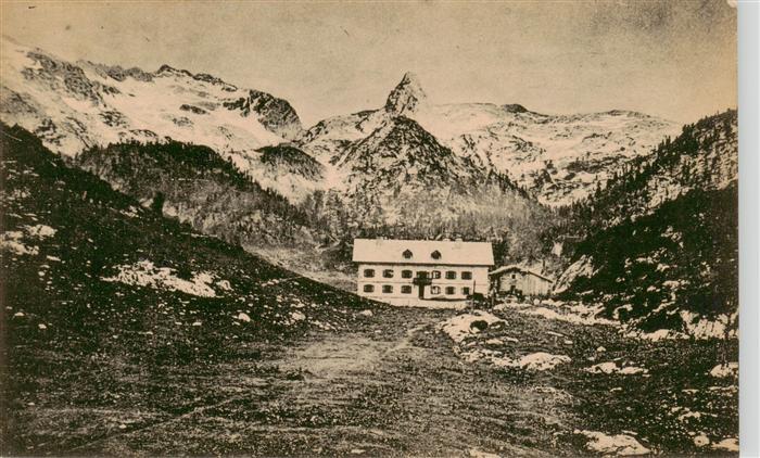 Kaerlingerhaus 1620m Funtenseehaus Berchtesgaden Panorama mit Schottmaulhorn und