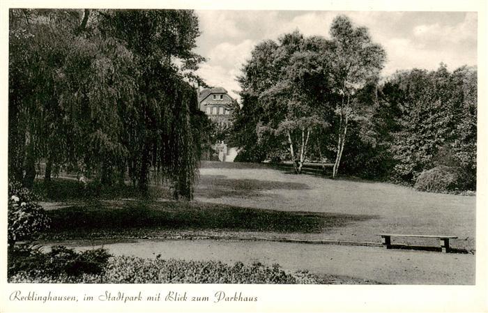 Recklinghausen  Westfalen Stadtpark mit Parkhaus
