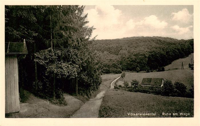 Voelkerwiesental Rengsdorf Ruhe am Wege Landschaftspanorama
