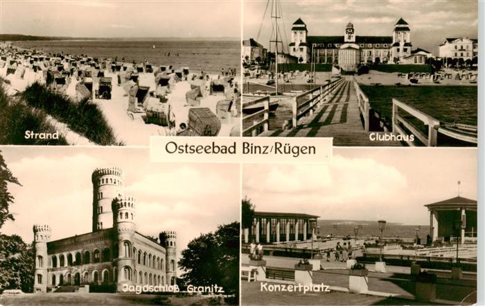 Binz Ruegen Strand Clubhaus Jagdschloss Granitz Konzertplatz