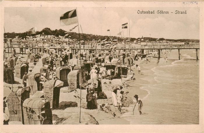 Goehren  Ostseebad Ruegen Strandleben