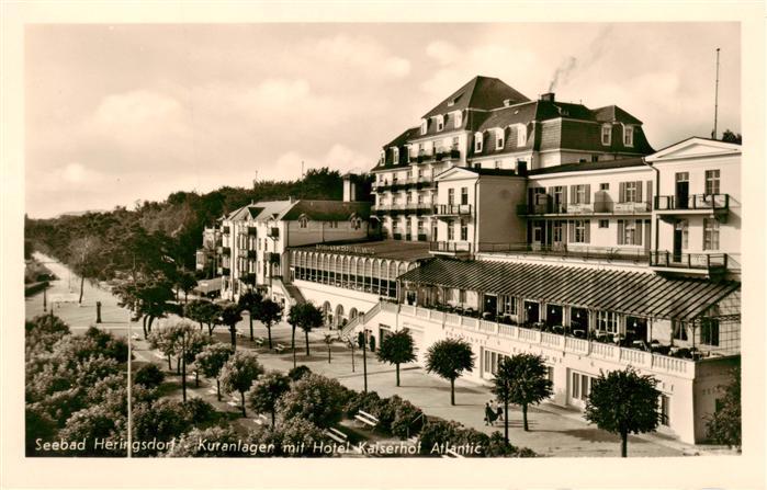 Heringsdorf  Ostseebad Usedom Kuranlagen mit Hotel Kaiserhof Atlantic