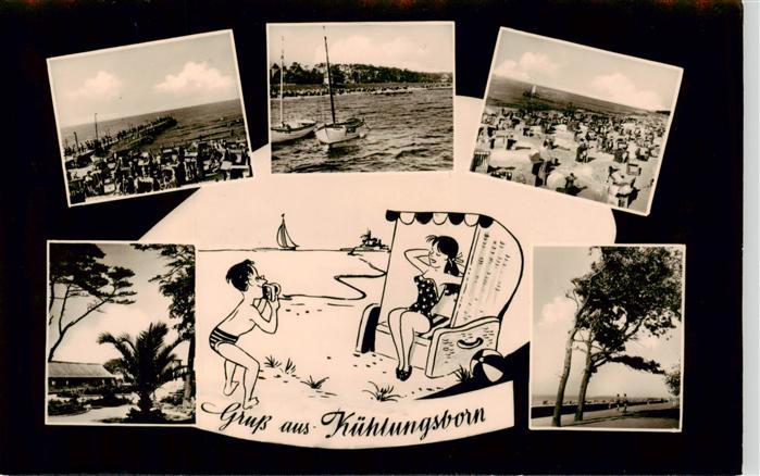 Kuehlungsborn Ostseebad Mole Strand Strandpromenade Karikaturen