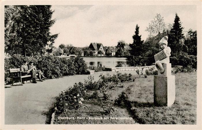 Ilsenburg Harz Kurpark am Forellenteich Denkmal