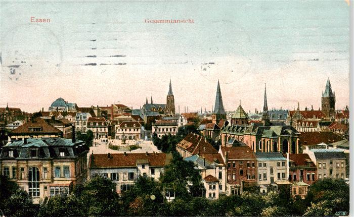 Essen  Ruhr Stadtpanorama