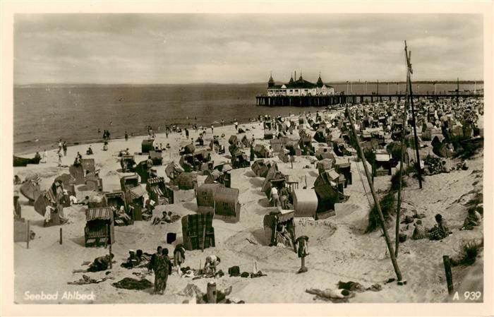 Ahlbeck Ostseebad Strand Seebruecke