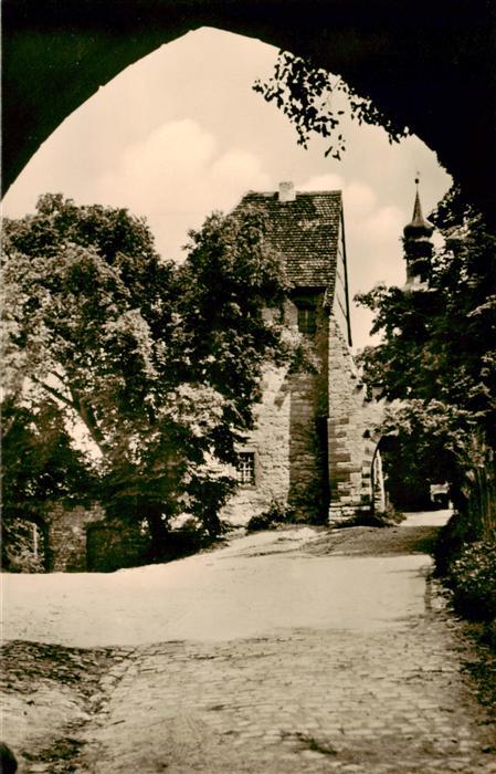 Querfurt Sachsen-Anhalt Blick in den Burghof