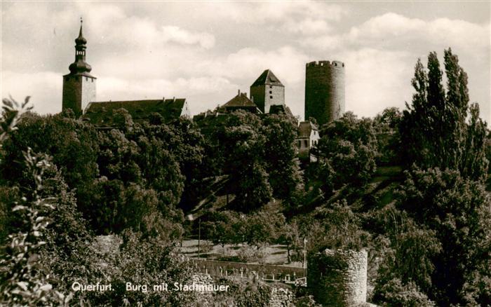 Querfurt Sachsen-Anhalt Burg mit Stadtmauer