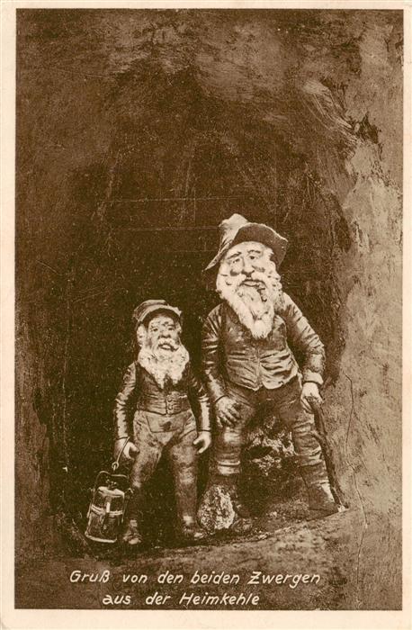 Uftrungen Suedharz Gruss von den beiden Zwergen aus der Heimkehle