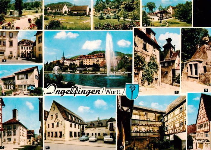 Ingelfingen Brunnen Kurpark Minigolf Festhalle Kindergarten Rathaus Schloss Hote