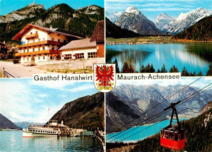 Maurach Achensee TiroL AT Gasthof Hanslwirt Alpen Bergbahn Dampfer