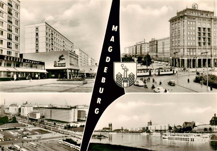 MAGDEBURG  CITY Karl-Marx-Strasse Wilhelm-Pieck-Allee Interhotel International E