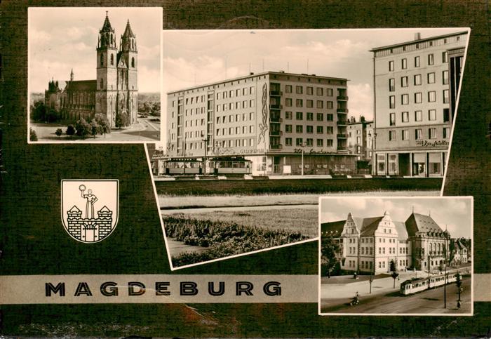 MAGDEBURG  CITY Dom Stadtzentrum Strassenbahn