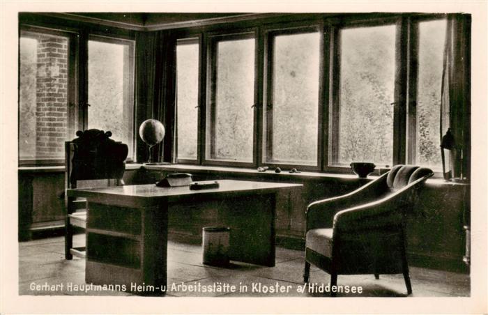 Kloster Hiddensee Gerhart Hauptmanns Heim und Arbeitsstaette