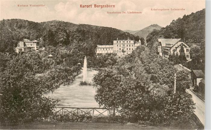 Bad Bergzabern Kurhaus Westenhoefer Sanatorium Dr Lindemann Erholungshaus Luisen
