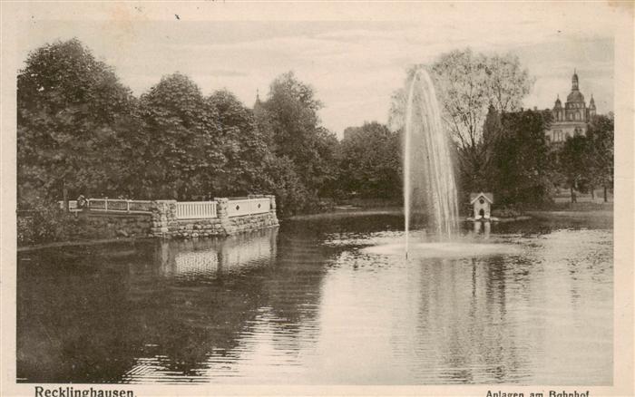 Recklinghausen  Westfalen Anlagen am Bahnhof