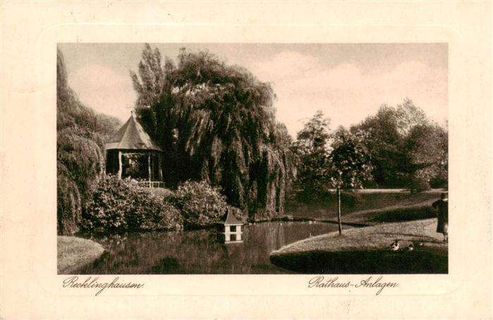 Recklinghausen  Westfalen Rathaus Anlagen
