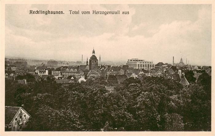 Recklinghausen  Westfalen Panorama vom Herzogenwall