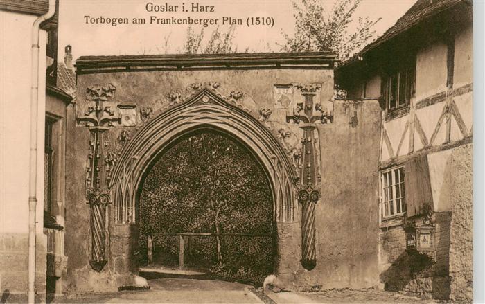 GOSLAR Harz Niedersachsen Torbogen am Frankenberger Plan