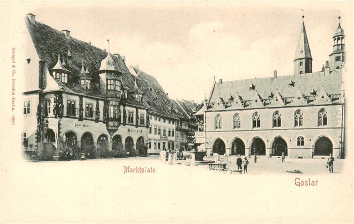 GOSLAR Harz Niedersachsen Marktplatz