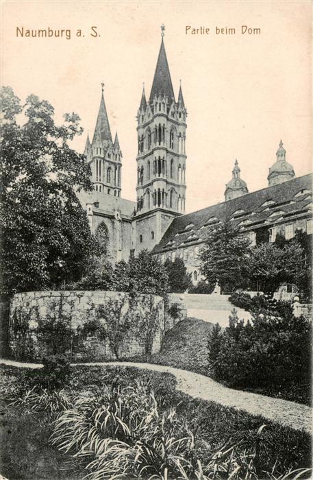 Naumburg  Saale Partie am Dom