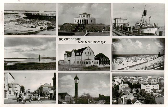 Wangerooge Wangeroog Nordseebad Brandung Hotel Hafen Ortspartien Leuchtturm Stra