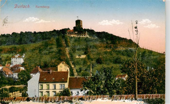 Durlach Karlsruhe Baden Panorama mit Turmberg