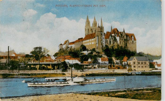 Meissen Elbe Sachsen Albrechtsburg mit Dom