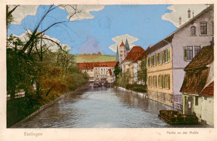 Esslingen  Neckar Partie an der Maille