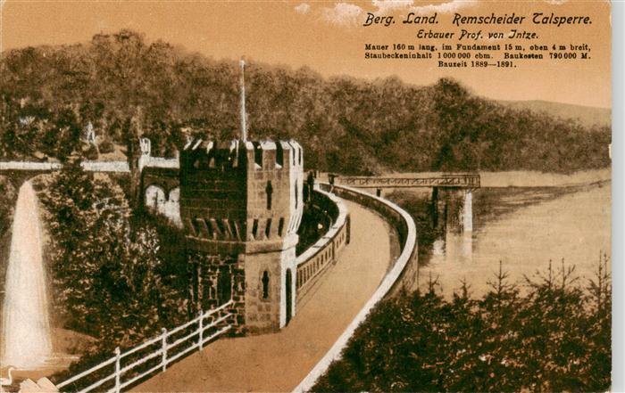 Remscheid Remscheider Talsperre