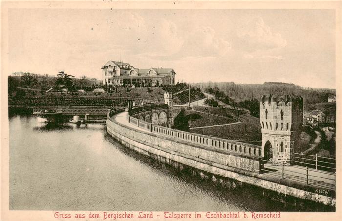 Remscheid Talsperre im Eschbachtal